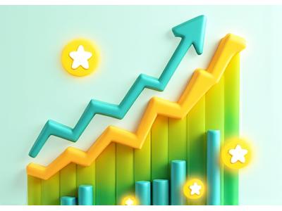 A vibrant infographic displaying popular expert sessions based on community engagement, with rising bars and star ratings