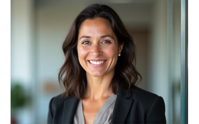 Dr. Maria Santos, a certified Functional Medicine Practitioner, smiling confidently.