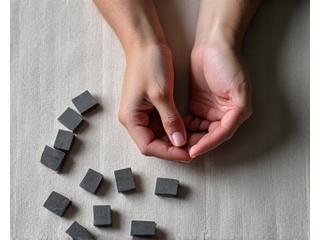 Person thoughtfully considering a complex diagram or puzzle, symbolizing clarity in decision-making.