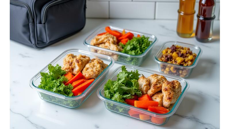 Healthy meal prep containers for busy professionals