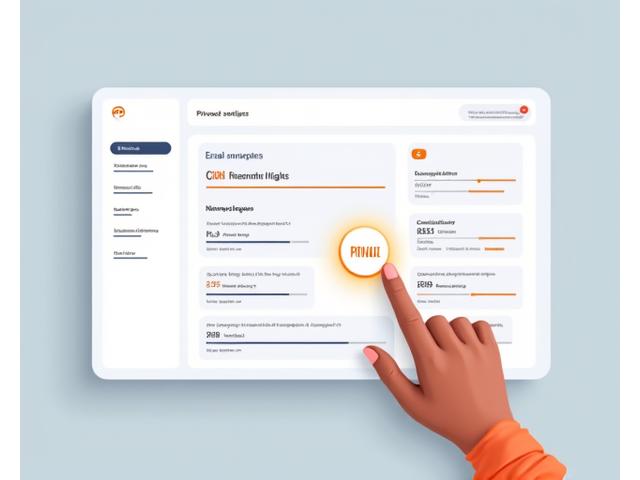 Conceptual illustration of a user-friendly dashboard with various sliders and toggles, representing data privacy controls